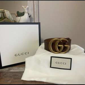 Gucci Wide Leather Belt